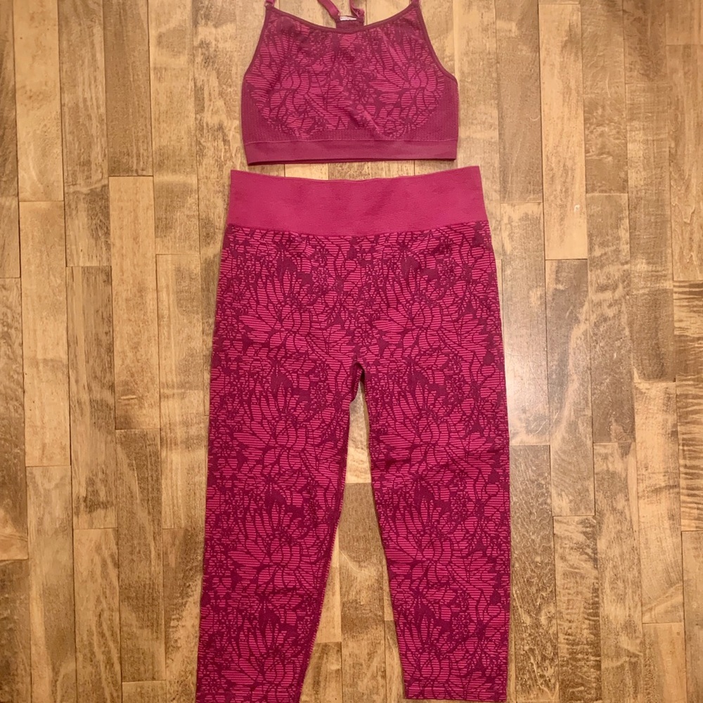 Kate Hudson Fabletics Floral Leggings + Top